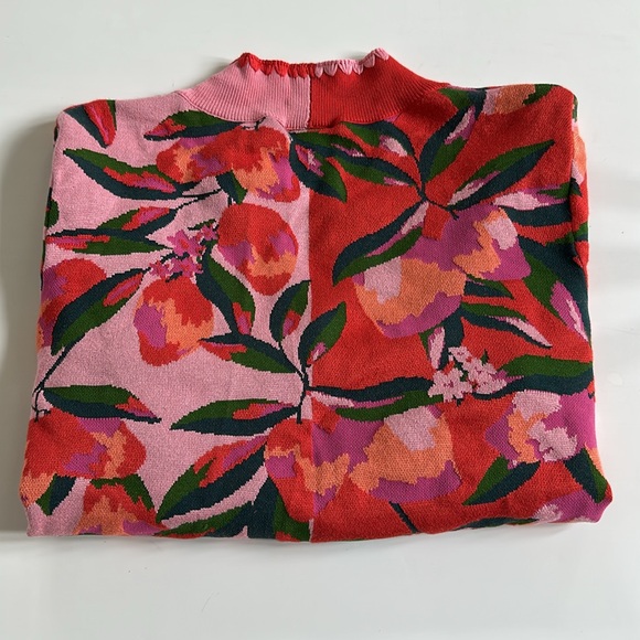 Farm Rio mixed papaya, knit cardigan XL Amaya papaya love Island - Picture 7 of 14